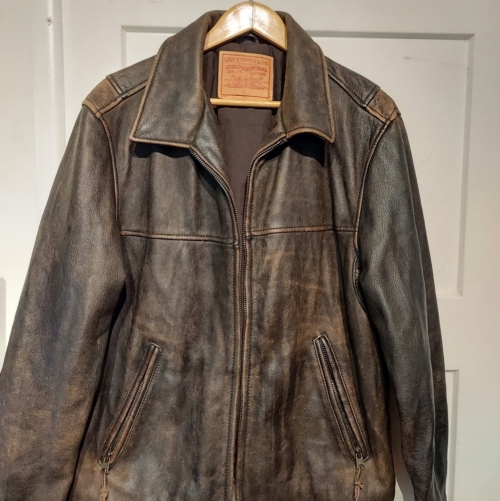 Levi Strauss and Co leather jacket